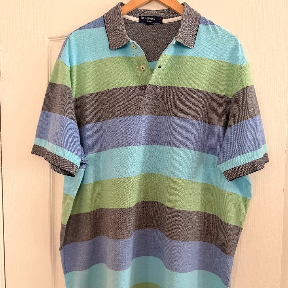 Cremieux Classic Striped Polo - XL